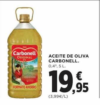 Hipercor Aceite de oliva carbonell oferta