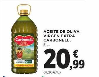 Hipercor Aceite de oliva virgen extra carbonell oferta