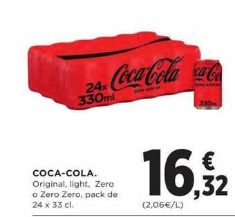 Hipercor Coca-cola original, light, zero o zero zero oferta