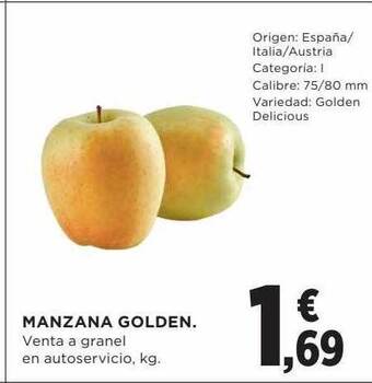Hipercor Manzana golden oferta