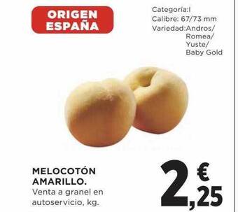 Hipercor Melocotón amarillo oferta