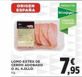 Hipercor Lomo extra de cerdo adobado o al ajillo oferta