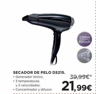 Hipercor Secador de pelo d5215 oferta