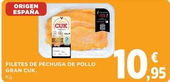 Hipercor Filetes de pechuga de pollo gran cuk oferta