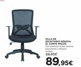Hipercor Silla de escritorio génova el corte inglés oferta