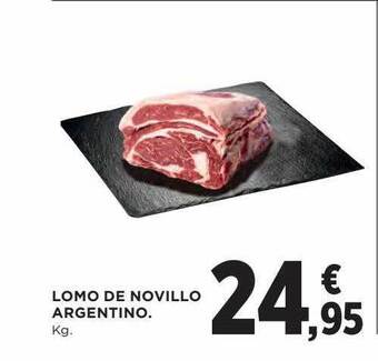 Hipercor Lomo de novillo argentino oferta