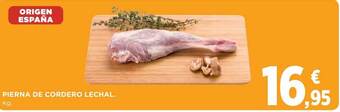 Hipercor Pierna de cordero lechal oferta