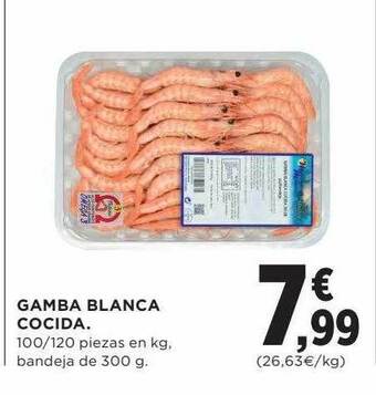 Hipercor Gamba blanca cocida oferta