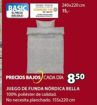 JYSK Juego de funda nórdica bella oferta