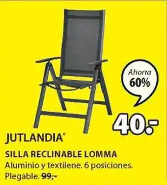 JYSK Jutlandia silla reclinable lomma oferta