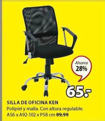 JYSK Silla de oficina ken oferta