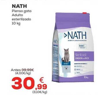 Kiwoko Nath pienso gato adulto esterilizado oferta