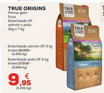 Kiwoko True origins pienso gato pure esterilizado gf salmón o pollo oferta