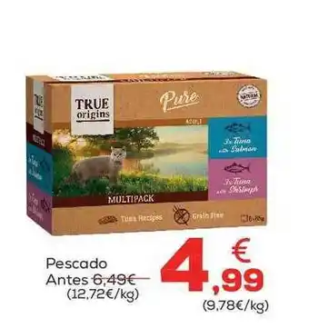 Kiwoko Pescado true origins pure oferta