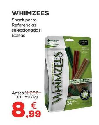 Kiwoko Whimzees snack perro referencias seleccionadas oferta
