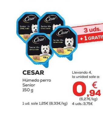 Kiwoko Cesar húmedo perro senior oferta