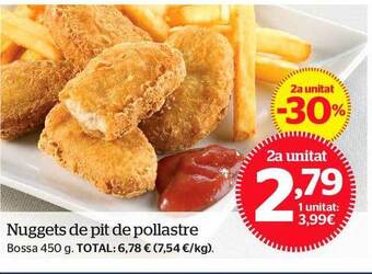 La Sirena Nuggets de pit de pollastre oferta