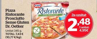 La Sirena Pizza ristorante prosciutto sense gluten dr oetker oferta