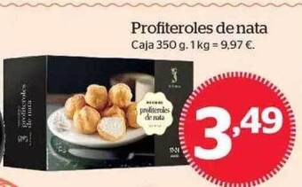 La Sirena Profiteroles de nata oferta