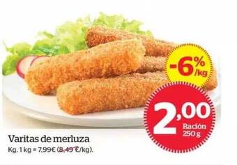 La Sirena Varitas de merluza oferta