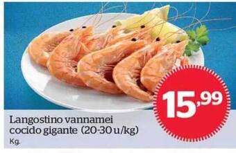La Sirena Langostino vannamei cocido gigante oferta