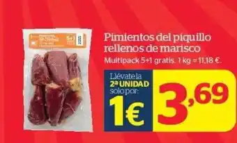 La Sirena Pimientos del piquillo rellenos de marisco oferta