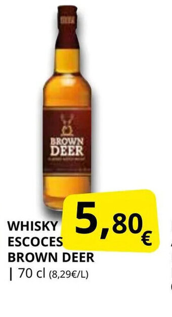Supermercados MAS Whisky escoces brown deer oferta