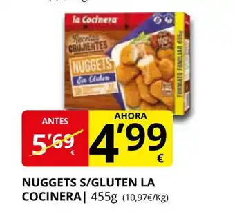 Supermercados MAS Nuggets S/Gluten La Cocinera oferta