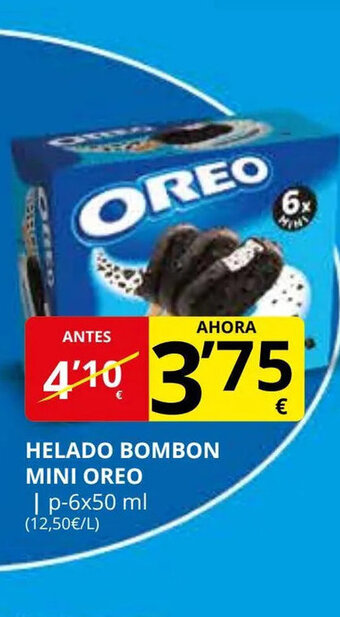 Supermercados MAS Helado Bombon mini oreo oferta