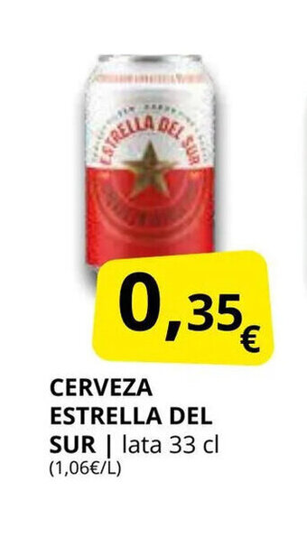 Supermercados MAS Cerveza estrella del sur oferta