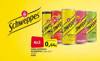 Supermercados MAS Gama refresco schweppes oferta