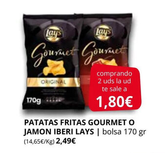 Supermercados MAS Patatas fritas gourmet o jamon iberi lays oferta