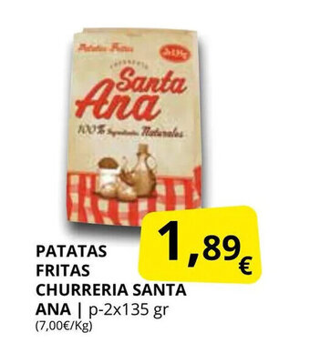 Supermercados MAS Patatas fritas churreria santa ana oferta
