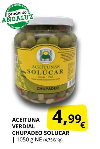 Supermercados MAS Aceituna verdial chupadeo solucar oferta
