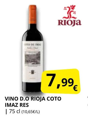 Supermercados MAS Vino d.o rioja coto imaz res oferta