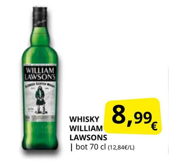 Supermercados MAS Whisky william lawsons oferta
