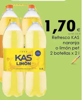 Cash Ifa Refresco kas naranja o limón pet oferta