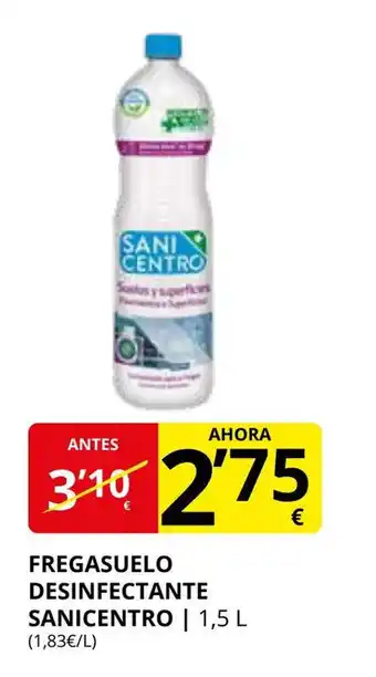 Supermercados MAS Fregasuelo desinfectante sanicentro oferta