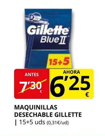 Supermercados MAS Maquinillas desechable gillette oferta