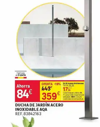 Leroy Merlin Ducha de jardín acero inoxidable aqa oferta