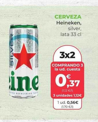 SPAR Gran Canaria Cerveza heineken silver lata oferta