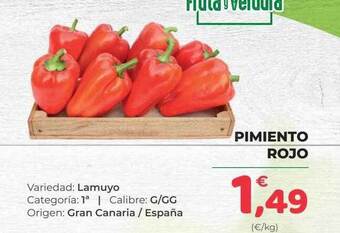 SPAR Gran Canaria Pimiento rojo oferta