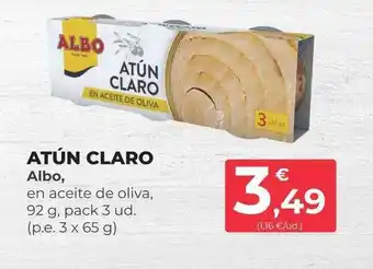 SPAR Gran Canaria Atún claro albo en aceite de oliva pack 3 oferta