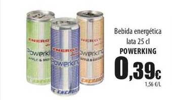 SPAR Lanzarote Bebida energética lata powerking oferta