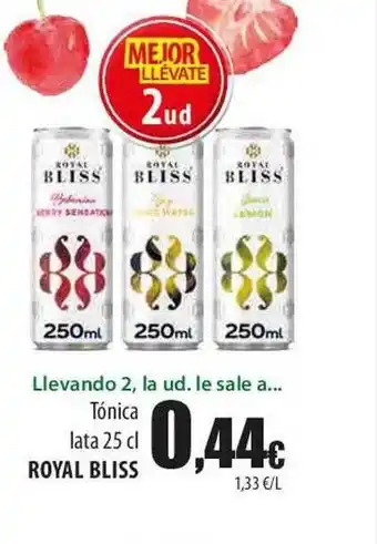 SPAR Lanzarote Tónica lata royal bliss oferta