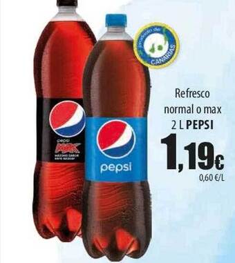 SPAR Lanzarote Refresco normal o max pepsi oferta