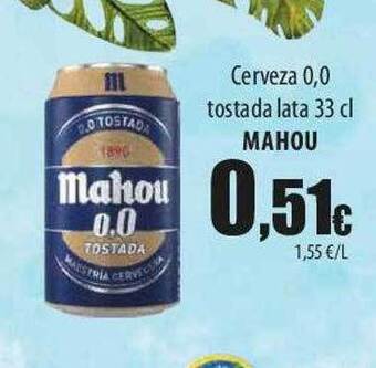 SPAR Lanzarote Cerveza 0,0 tostada lata mahou oferta