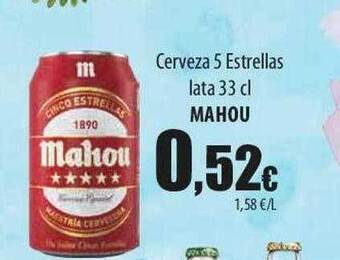 SPAR Lanzarote Cerveza 5 estrellas lata mahou oferta