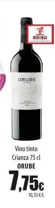 SPAR Lanzarote Vino tinto crianza orube oferta