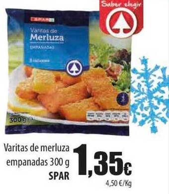 SPAR Lanzarote Varitas de merluza empanadas spar oferta